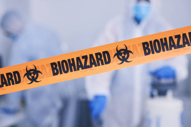 Professional Biohazard Cleanup technician working in Montgomery Village, MD